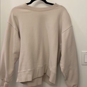 Aritzia TNA Crewneck in Matte Pearl